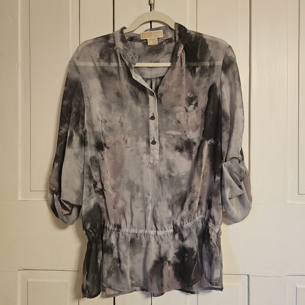 Michael Kors Marble Gray Women's Blouse